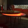 Eclipse round coffee table led
