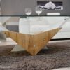 Vanity glass coffee table