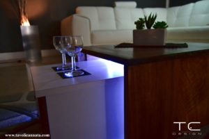 Led coffee table