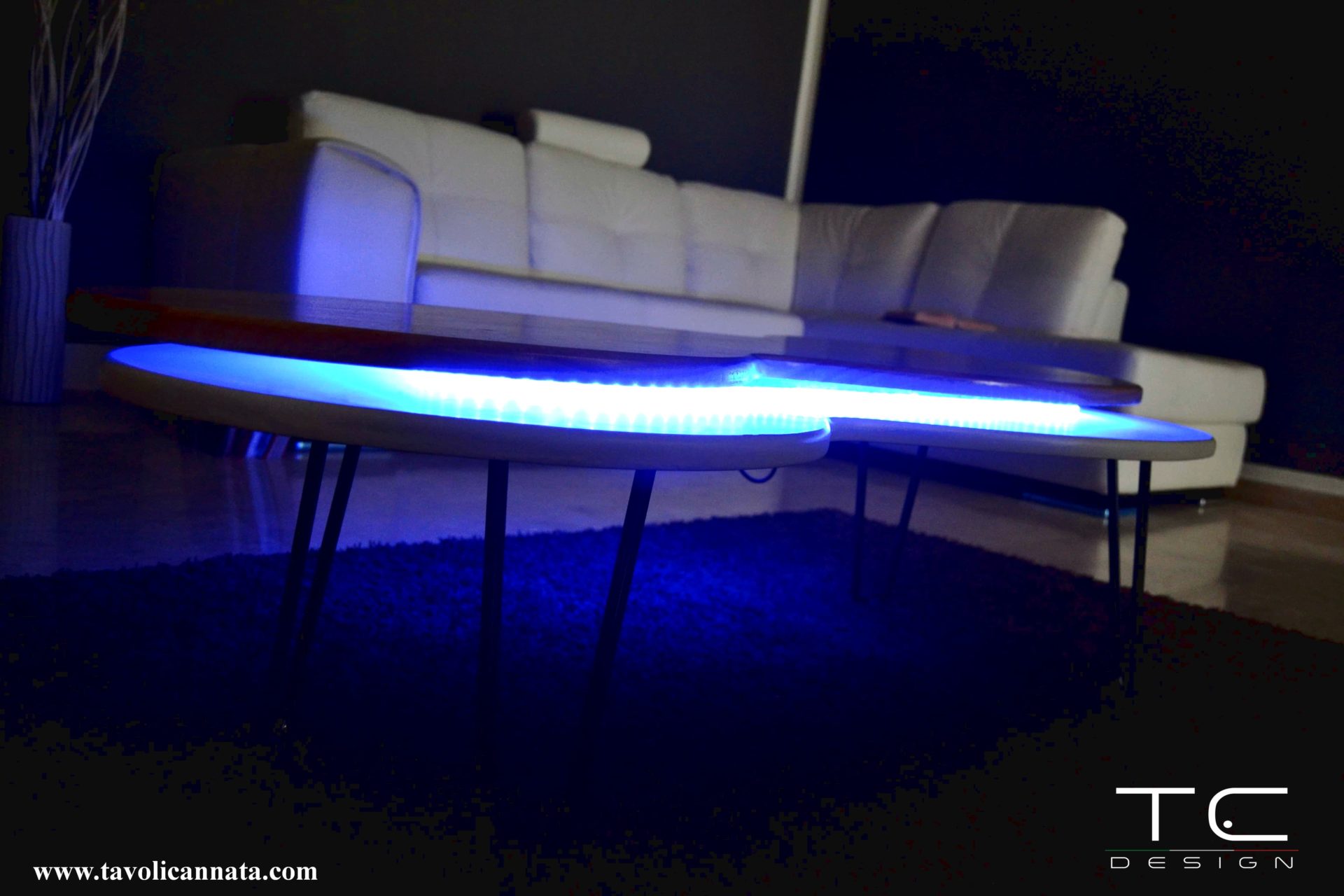 led coffee table italian furniture