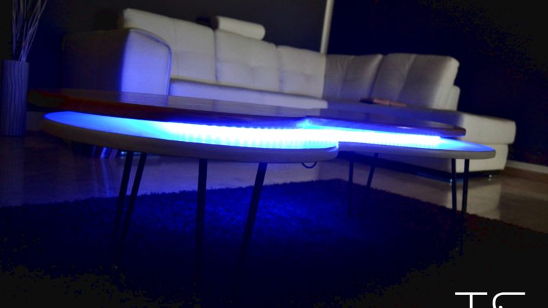 led coffee table light