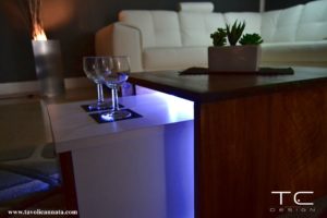 led lounge table