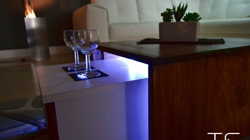 lighted coffee table